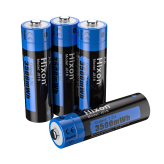 Hixon 4-Pack Lithium Oplaadbare AA Batterijen (1.5V Constant Voltage, 3500 mAh)