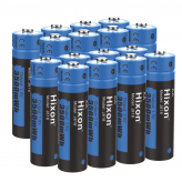 Hixon 16-Pack Lithium Oplaadbare AA Batterijen (1.5V Constant Voltage, 3500 mAh)